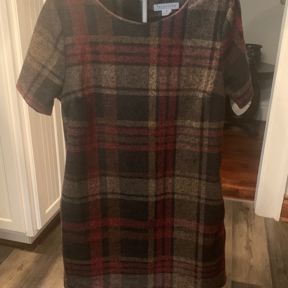 Loveriche‎ plaid mini dress with pockets. Never worn . - Picture 1 of 4